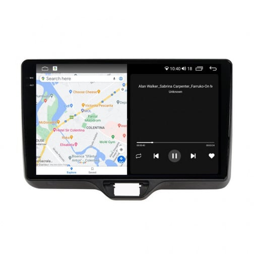 Navigatie Toyota Yaris P21 2020 - 2024 Rezolutie 2K, Ecran QLED 9.5 inch, 8GB RAM si 128GB ROM, Android, Procesor Octacore, Slot sim 4G, Sunet DSP, Wireless Carplay [4]