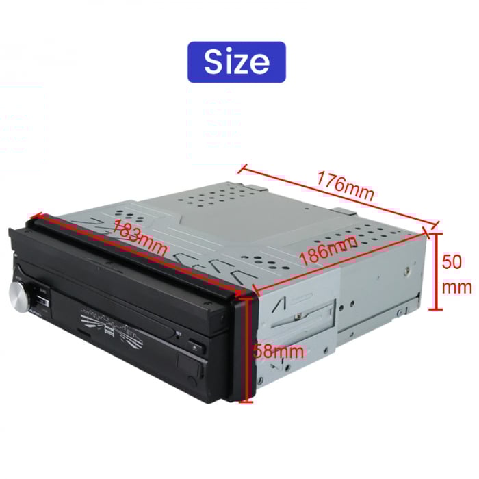 Navigatie Universala 1DIN , Android 14 , 2 GB RAM + 32 GB ROM , Internet , 4G , Aplicatii , Waze , Wi Fi , Usb , Bluetooth , Mirrorlink [3]