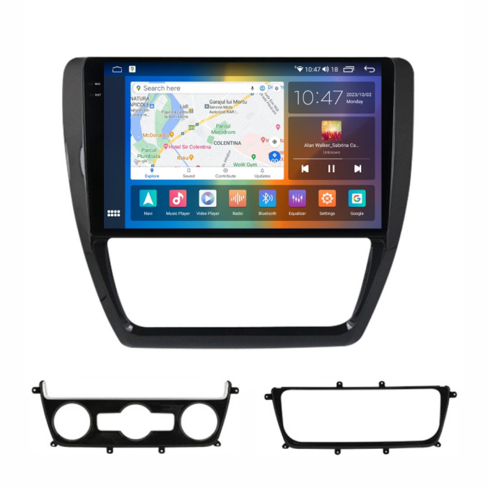 Navigatie Volkswagen  Jetta , 2015 - 2018 Rezolutie 2K, Ecran QLED 9.5 inch, 8GB RAM si 128GB ROM, Android, Procesor Octacore, Slot sim 4G, Sunet DSP, Wireless Carplay [3]