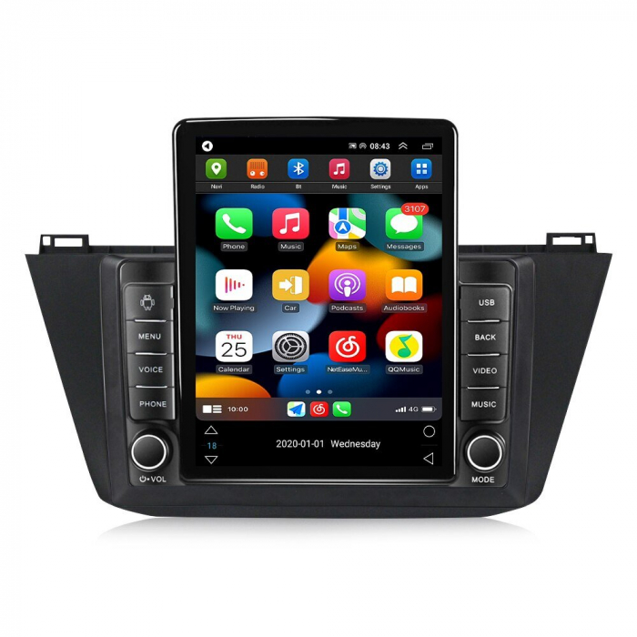 Navigatie Volkswagen Tiguan din 2016 - 2019, Ecran TESLA 9.7 inch, 8 GB RAM si 128 GB ROM, Android 15, Slot Sim 4G, Procesor Octa Core, Carplay Wireless si Android auto, Procesor Sunet Digital DSP, Ap [2]