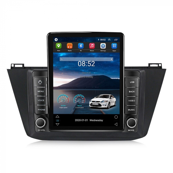 Navigatie Volkswagen Tiguan din 2016 - 2019, Ecran TESLA 9.7 inch, 4 GB RAM si 64 GB ROM, Slot Sim 4G, Procesor Octa Core, Carplay integrat, Procesor Sunet Digital DSP, Android, Aplicatii, Usb, Wi Fi [3]