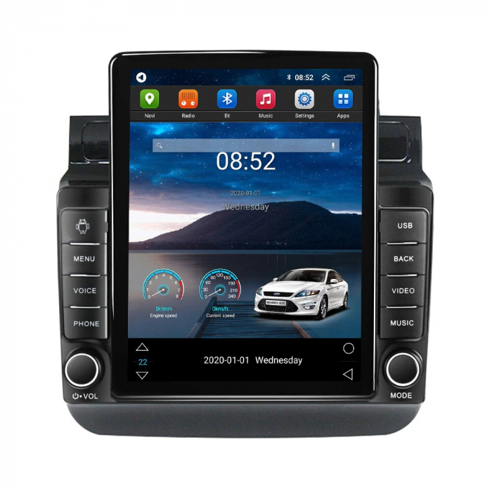 Navigatie Volkswagen Touareg din 2010-2018, Display TESLA 9.5 inch, 2GB RAM si 32GB ROM, Wireless Carplay si Android Auto, Procesor Octacore, Slot sim 4G, Sunet DSP, Camera Marsarier, Bluetooth, USB, [3]