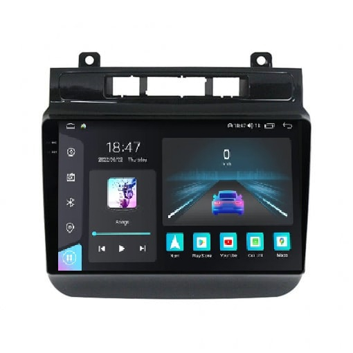 Navigatie Volkswagen Touareg din 2010-2018, Rezolutie 2K, Display QLED 9.5 inch, 4GB RAM si 64GB ROM, Android, Procesor Octacore, Slot sim 4G, Sunet DSP, Wireless Carplay si Android Auto, Camera Marsa [1]