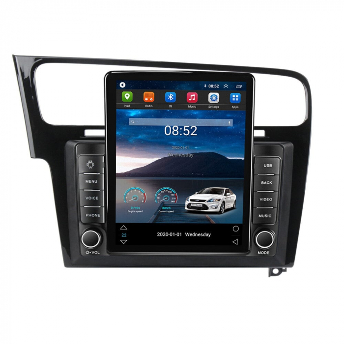 Navigatie Volkwagen Golf 7, Ecran TESLA 9.7 inch, 4 GB RAM si 64 GB ROM, Slot Sim 4G, Procesor Octa Core, Carplay integrat, Procesor Sunet Digital DSP, Android, Aplicatii, Usb, Wi Fi, Bluetooth [2]