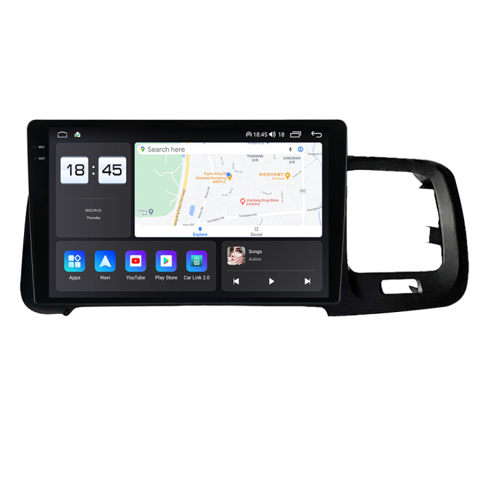 Navigatie Volvo S60 V60 din 2011-2020, Rezolutie 2K, Display QLED 9.5 inch, 4GB RAM si 64GB ROM, Android, Procesor Octacore, Slot sim 4G, Sunet DSP, Wireless Carplay si Android Auto, Camera Marsarier, [6]