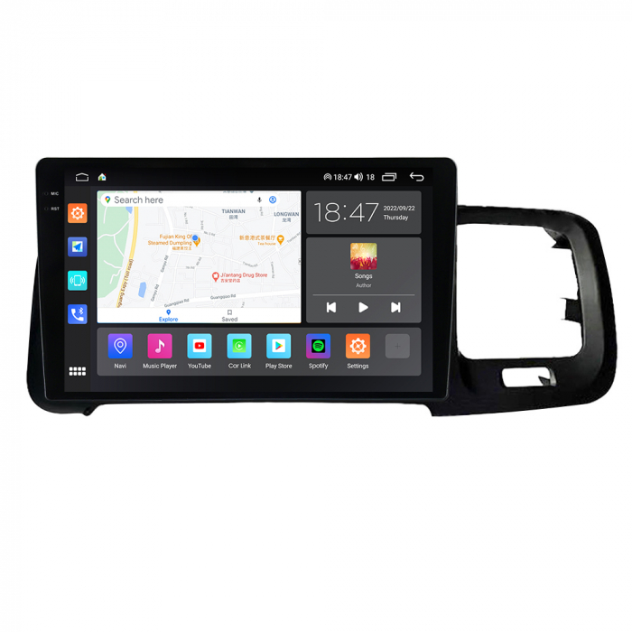 Navigatie Volvo S60 V60 din 2011-2020, Rezolutie 2K, Display QLED 9.5 inch, 4GB RAM si 64GB ROM, Android, Procesor Octacore, Slot sim 4G, Sunet DSP, Wireless Carplay si Android Auto, Camera Marsarier, [3]