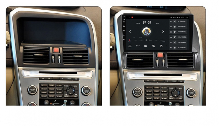 Navigatie Volvo XC60 din 2008-2012, Rezolutie 2K, Ecran QLED 9.5 inch, 8GB RAM si 128GB ROM, Android, Procesor Octacore, Slot sim 4G, Sunet DSP, Wireless Carplay si Android Auto [3]