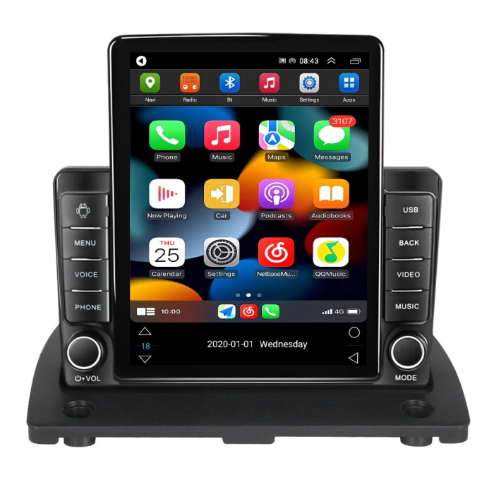 Navigatie Volvo XC90 din 2003 - 2014, Ecran TESLA 9.7 inch, 8 GB RAM si 128 GB ROM, Android 15, Slot Sim 4G, Procesor Octa Core, Carplay Wireless si Android auto, Procesor Sunet Digital DSP, Aplic [2]