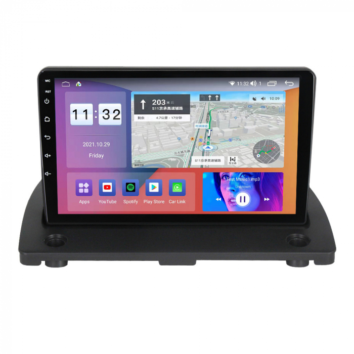 Navigatie Volvo XC90 din 2003-2014, Rezolutie 2K, Display QLED 9.5 inch, 4GB RAM si 64GB ROM, Android, Procesor Octacore, Slot sim 4G, Sunet DSP, Wireless Carplay si Android Auto, Camera Marsarier, US [2]
