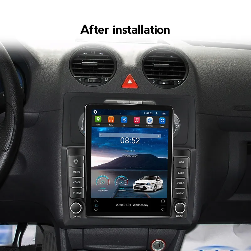 Navigatie VW Caddy 2004-2010 Ecran TESLA 9.7 inch, 8 GB RAM si 128 GB ROM, Android 15, Slot Sim 4G, Procesor Octa Core, Carplay Wireless si Android auto, Procesor Sunet Digital DSP, Aplic [2]