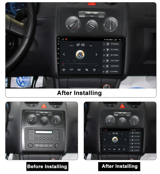 Navigatie VW Caddy 2004-2010 Android 14 , 4GB RAM+64GB ROM QLED [4]