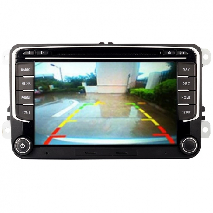 SECOND HAND Navigatie VW Golf 5 6 Passat B6 B7 CC Tiguan Touran Jetta Eos Polo Sharan Amarok Caddy , Android , DVD PLAYER, Internet , 4G , Aplicatii , Waze , Wi Fi , Usb , Bluetooth , Mirrorlink [5]