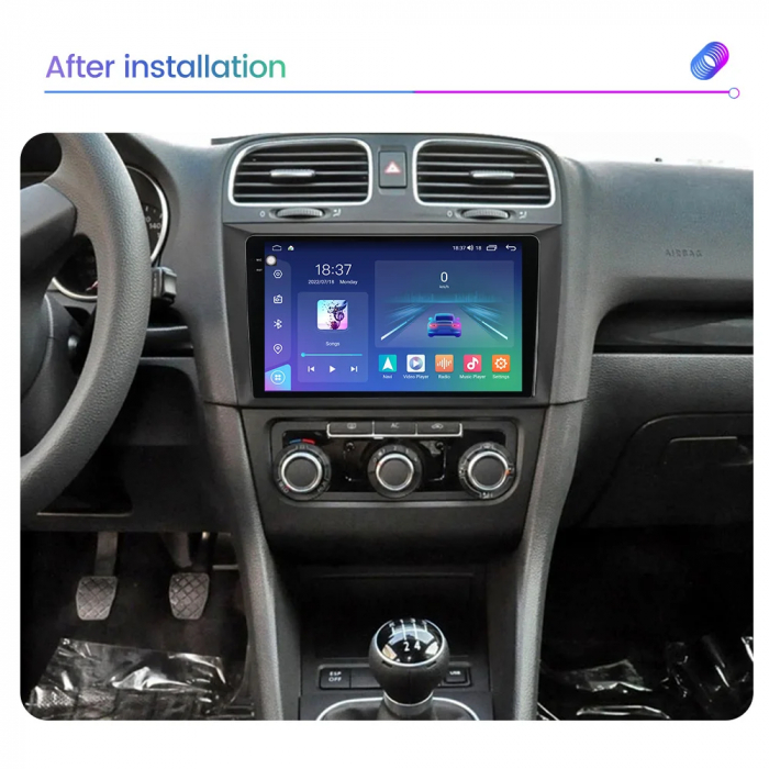Navigatie VW GOLF 6 2008-2016 Rezolutie 2K , 8GB RAM+128GB ROM QLED [3]