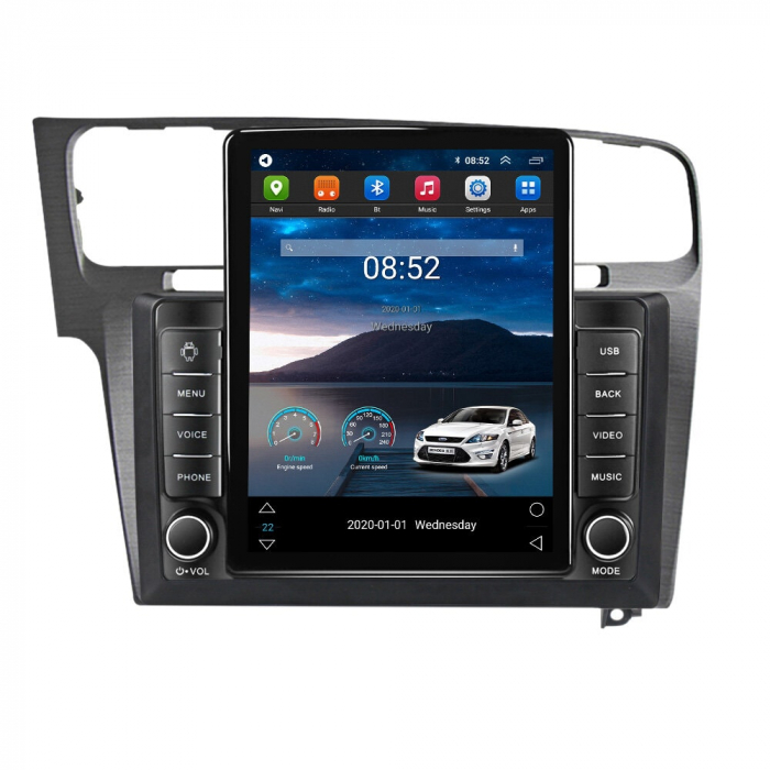 Navigatie VW GOLF 7 , Display TESLA 9.5 inch, 2GB RAM si 32GB ROM, Wireless Carplay si Android Auto, Procesor Octacore, Slot sim 4G, Sunet DSP, Camera Marsarier, Bluetooth, USB, Wi Fi, Radio [3]