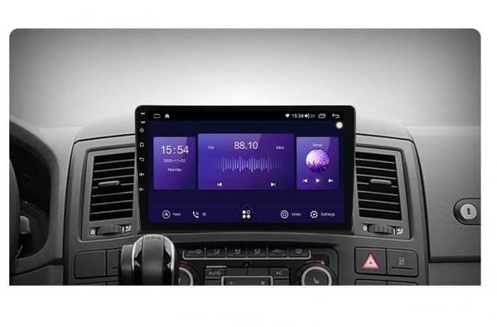Navigatie VW Multivan ( 2003 - 2015 ) 4GB RAM si 64GB ROM, Ecran QLED 9 inch, Android 14, Procesor Octacore, Slot sim 4G, Sunet DSP, Wireless Carplay si Android Auto, Camera Marsarier [2]