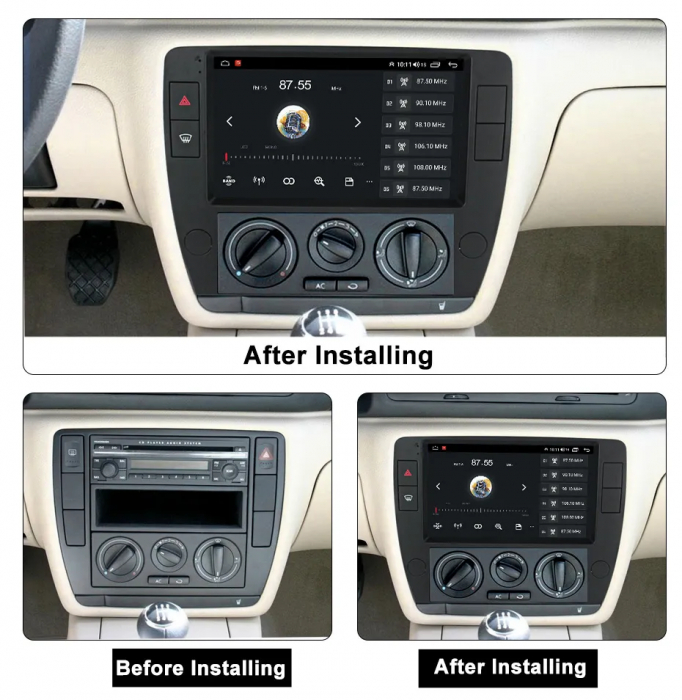 Navigatie VW Passat B5  B5.5 2000-2005 Android 14 , 8GB RAM+128GB ROM QLED [3]