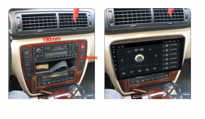 Navigatie VW Passat B5 Bora Polo Golf 4 Skoda Octavia 1 Fabia Superb, Android 14, Wireless Carplay si Android Auto, 2GB RAM si 32GB ROM, Display IPS 9 inch, Camera Marsarier, Internet, Aplicatii, Wi F [4]