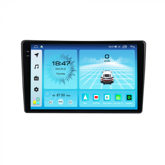 Navigatie VW Passat B5 Bora Polo Golf 4 Skoda Octavia 1 Fabia Superb, Rezolutie 2K, Ecran QLED 9.5 inch, 8GB RAM si 128GB ROM, Android, Procesor Octacore, Slot sim 4G [3]