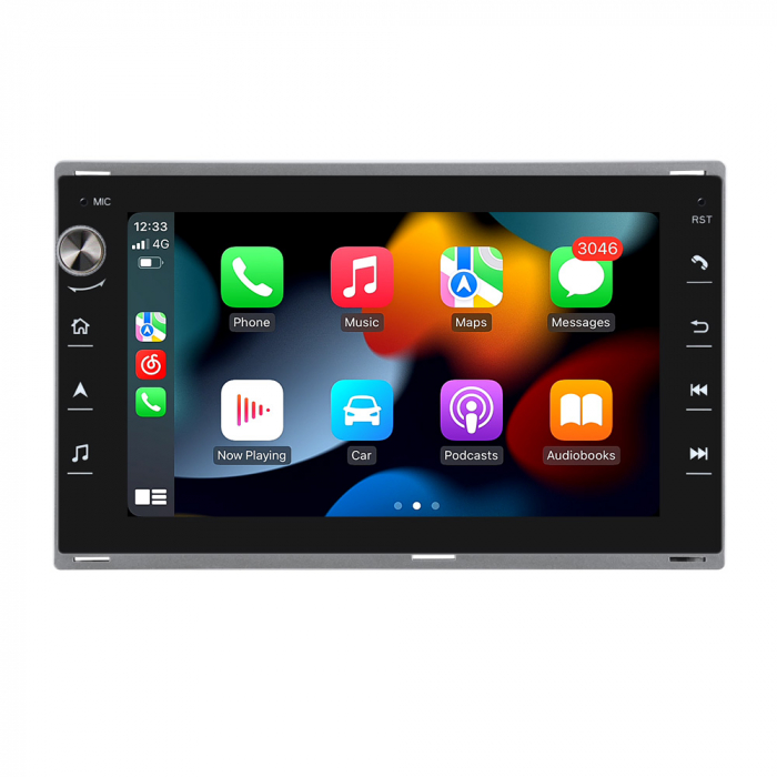 Navigatie VW Passat B5 Golf 4 Bora Polo Sharan Jetta Multivan T5 Skoda Octavia 1 Seat Alhambra, 4GB RAM si 64GB ROM , Wireless Carplay si Android Auto [2]