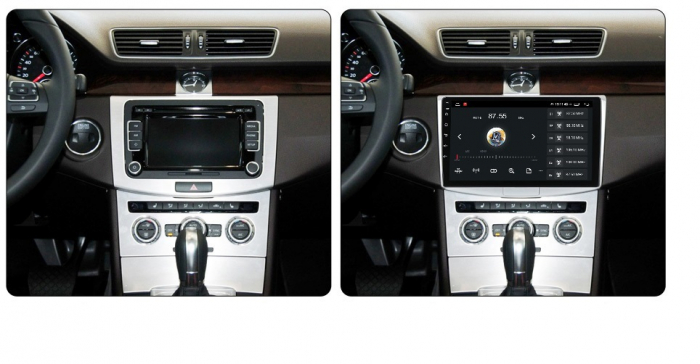 Navigatie VW Passat B6 B7 CC, Android 14 , 4GB RAM, Octacore, Slot Sim 4G, DSP, GPS, Wi-FI, Carplay, Android Auto, USB, Bluetooth, Waze, Touchscreen, 9 inch [2]