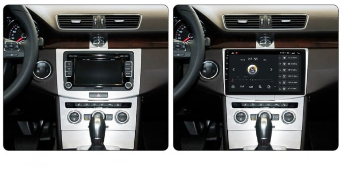 Navigatie VW Passat B6 B7 CC , Android , 2GB RAM + 32GB ROM , Internet , 4G , Aplicatii , Waze , Wi Fi , Usb , Bluetooth , Mirrorlink [3]