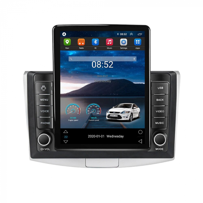 Navigatie VW Passat B6 B7 CC, Display TESLA 9.5 inch, 2GB RAM si 32GB ROM, Wireless Carplay si Android Auto, Procesor Octacore, Slot sim 4G, Sunet DSP, Camera Marsarier, Bluetooth, USB, Wi Fi, Radio [3]