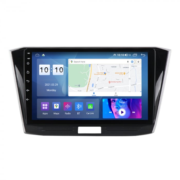 Navigatie VW Passat B8 ( 2015 - 2019 ) , Android , Display 10.1 " , Internet , 4G , Aplicatii , Waze , Wi Fi , Usb , Bluetooth , Mirrorlink [1]