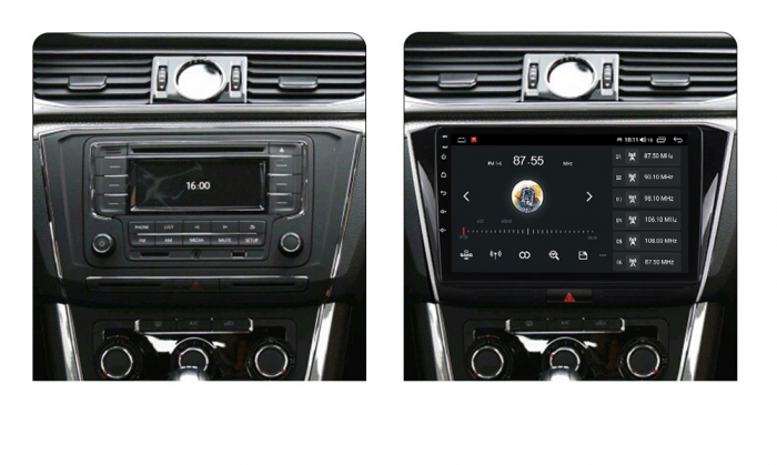 Navigatie VW Passat B8 ( 2015 - 2019 ) , Android , Display 10.1 " , Internet , 4G , Aplicatii , Waze , Wi Fi , Usb , Bluetooth , Mirrorlink [4]