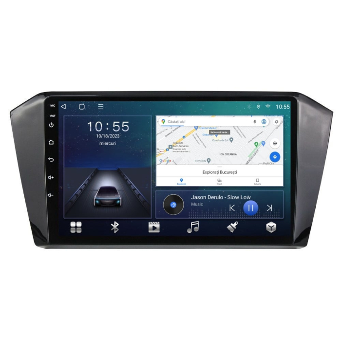 Navigatie VW Passat B8 din 2015-2020, Rezolutie 2K, Ecran QLED 10.5 inch, 8GB RAM si 128GB ROM, Android, Procesor Octacore, Slot sim 4G, Sunet DSP, Wireless Carplay si Android Auto [1]