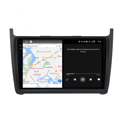 Navigatie VW Polo ( 2008 - 2020 ) Android 14 , 4GB RAM , Procesor Quad Core , Wireless Carplay si Android auto , Display HD Touchscreen, Wi-Fi , Bluetooth, USB [3]
