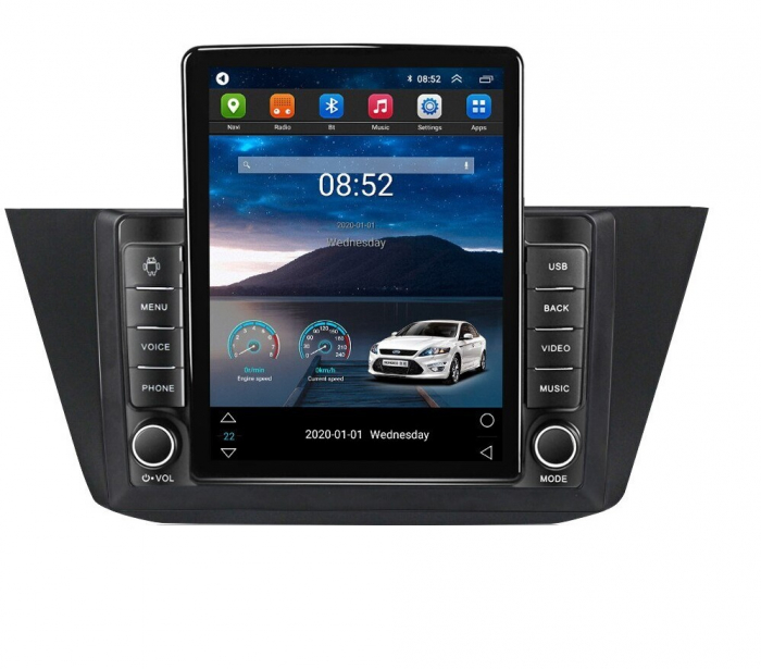 Navigatie VW Tiguan din 2016-2023, Display TESLA 9.5 inch, 2GB RAM si 32GB ROM, Wireless Carplay si Android Auto, Procesor Octacore, Slot sim 4G, Sunet DSP, Camera Marsarier, Bluetooth, USB, Wi Fi, Ra [3]