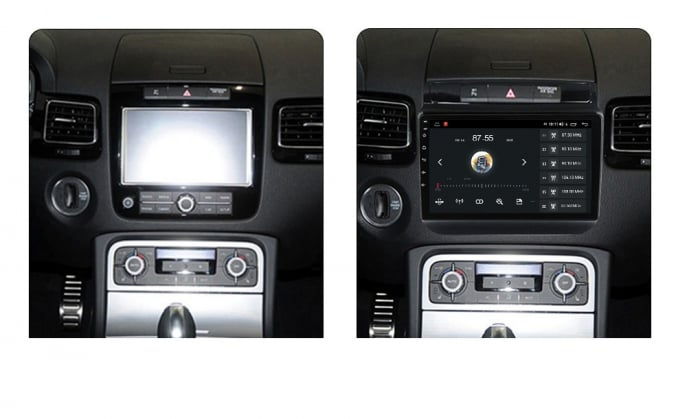 Navigatie VW Touareg ( 2010 - 2018 ) , 4GB RAM si 64GB ROM, Ecran QLED 9 inch, Android 14, Procesor Octacore, Slot sim 4G, Sunet DSP, Wireless Carplay si Android Auto, Camera Marsarier [4]