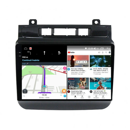 Navigatie VW Touareg ( 2010 - 2018 ) Android 14 , 4GB RAM , Procesor Quad Core , Wireless Carplay si Android auto , Display HD Touchscreen, Wi-Fi , Bluetooth, USB [4]
