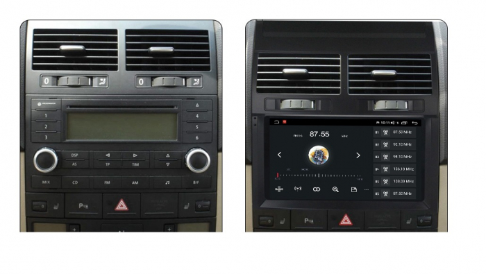 Navigatie VW Touareg din 2002-2010, Rezolutie 2K, Ecran QLED 9.5 inch, 8GB RAM si 128GB ROM, Android, Procesor Octacore, Slot sim 4G, Sunet DSP, Wireless Carplay si Android Auto [3]