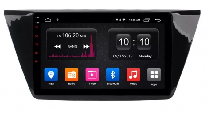 Navigatie VW Touran din 2016-2021, Android 14 , 4GB RAM, Octacore, Slot Sim 4G, DSP, GPS, Wi-FI, Carplay, Android Auto, USB, Bluetooth, Waze, Touchscreen, 9 inch [2]