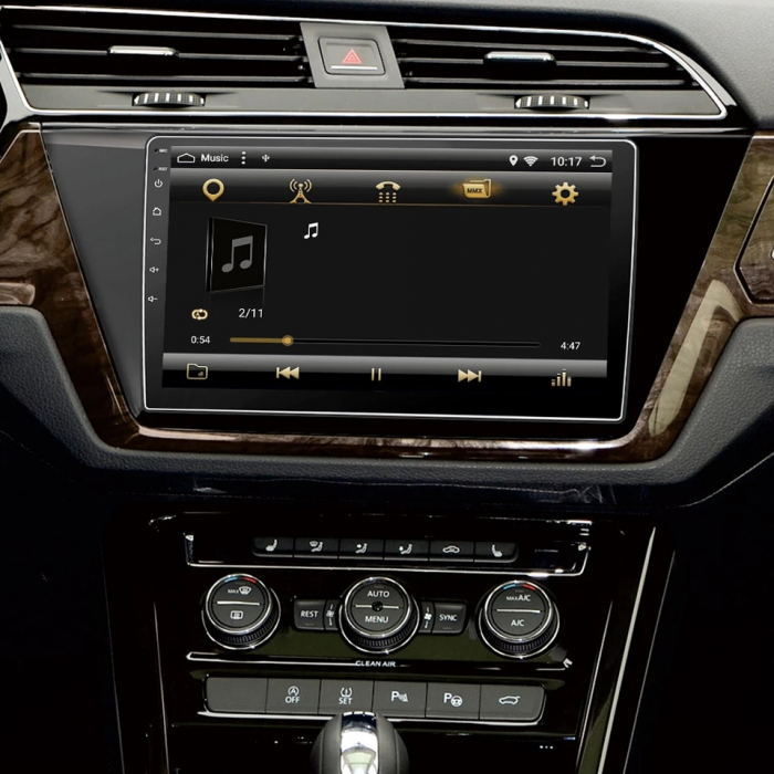 Navigatie VW Touran din 2016-2021, Android 14 , 4GB RAM, Octacore, Slot Sim 4G, DSP, GPS, Wi-FI, Carplay, Android Auto, USB, Bluetooth, Waze, Touchscreen, 9 inch [7]