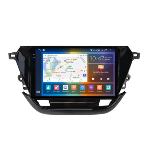 Navigatie Opel Corsa F , 2019 - 2023 Rezolutie 2K, Ecran QLED 9.5 inch, 8GB RAM si 128GB ROM, Android, Procesor Octacore, Slot sim 4G, Sunet DSP, Wireless Carplay [3]
