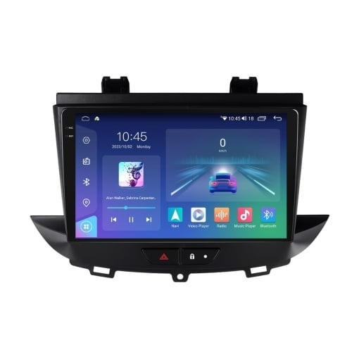 Navigatie Opel Corsland X 2017 - 2021 Rezolutie 2K, Display QLED 9.5 inch, 4GB RAM si 64GB ROM, Android, Procesor Octacore, Slot sim 4G, Sunet DSP, Wireless Carplay si Android Auto, Camera Marsa [1]