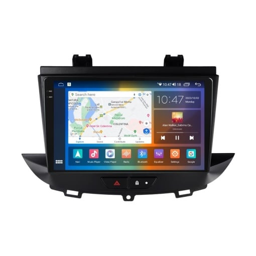 Navigatie Opel Corsland X 2017 - 2021 Rezolutie 2K, Ecran QLED 9.5 inch, 8GB RAM si 128GB ROM, Android, Procesor Octacore, Slot sim 4G, Sunet DSP, Wireless Carplay [3]