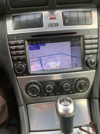 Navigatie Mercedes C Class W203 CLK W209, 4 GB RAM si 64 GB ROM, Slot Sim 4G, Procesor Octa Core, Carplay, Sunet DSP, Android, Aplicatii, Usb, Wi Fi, Bluetooth [4]