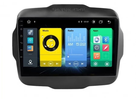 JEEP - Navigatie Auto Android Jeep Renegade ( 2015 -2021 ) , 4GB RAM si 64GB ROM, Ecran QLED 9 inch, Android 12, Procesor Octacore, Slot sim 4G, Sunet DSP, Wireless Carplay si Android Auto, Camera Marsarier