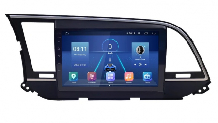 Navigatie Hyundai Elantra ( 2015 - 2019 ) , Android , Display 9 inch , 2 GB RAM si 32 GB ROM , Internet , 4G , Aplicatii , Waze , Wi Fi , Usb , Bluetooth , Mirrorlink [0]