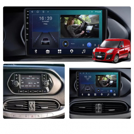 Navigatie Fiat Tipo Egea 2015 - 2021, Android, Display 9 inch, 2GB RAM +32 GB ROM, Internet, 4G, Aplicatii, Waze, Wi Fi, Usb, Bluetooth, Mirrorlink [2]