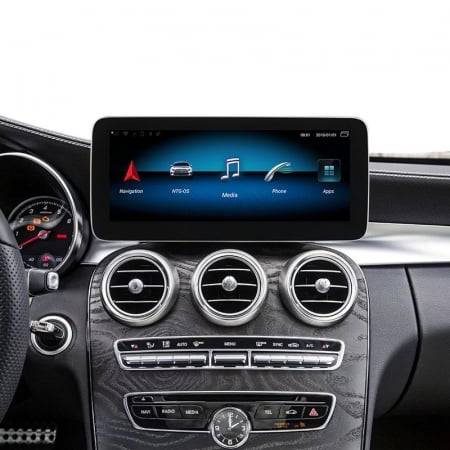 Navigatie Mercedes C Class W205 ( 2014 - 2018 ) 4 GB RAM si 64 GB ROM, Slot Sim 4G, Procesor Octa Core, Carplay, Sunet DSP, Android, Aplicatii, Usb, Wi Fi, Bluetooth [4]