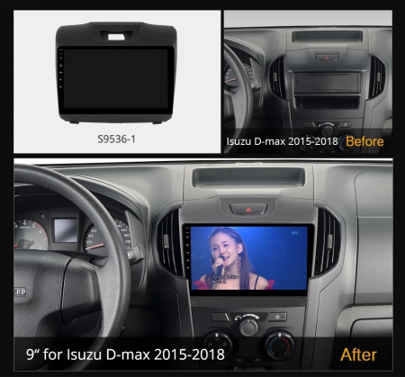 Navigatie Isuzu D Max ( 2015 - 2019 ) , Android , Display 9 inch , 2 GB RAM +32 GB ROM , Internet , 4G , Aplicatii , Waze , Wi Fi , Usb , Bluetooth , Mirrorlink [2]