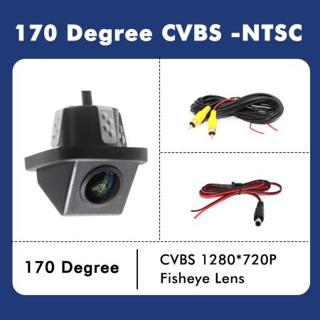 Cameră auto video marșarier cu infraroșu AHD, rezoluție 1280x720P, unghi deschis 170° [1]