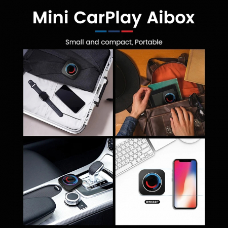Carplay wireless multimedia box dedicat BMW ID6 ID7 ID8 Android 10, 4+64GB, Octa-core [5]