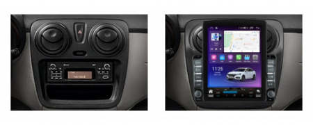 Navigatie Dacia Lodgy Dokker 2012 - 2018 Android 14 , 4GB RAM Ecran Tesla 9.7 inch , Procesor Octacore, Slot sim 4G, Sunet DSP, Wireless Carplay si Android Auto [2]