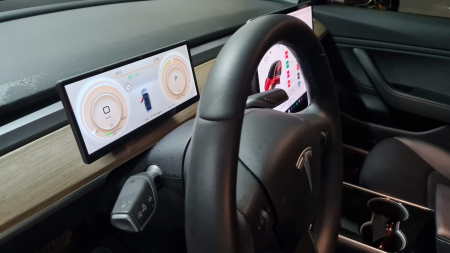 Navigatie Dashboard Headup Display Tesla Model 3 Model Y din 2017 - 2021 , 10 inch Android , 4GB RAM [2]