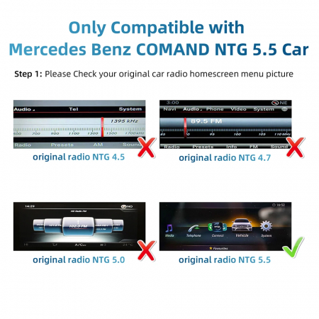 Interfata CarPlay Android Auto pentru Mercedes gama NTG 5.5 [4]